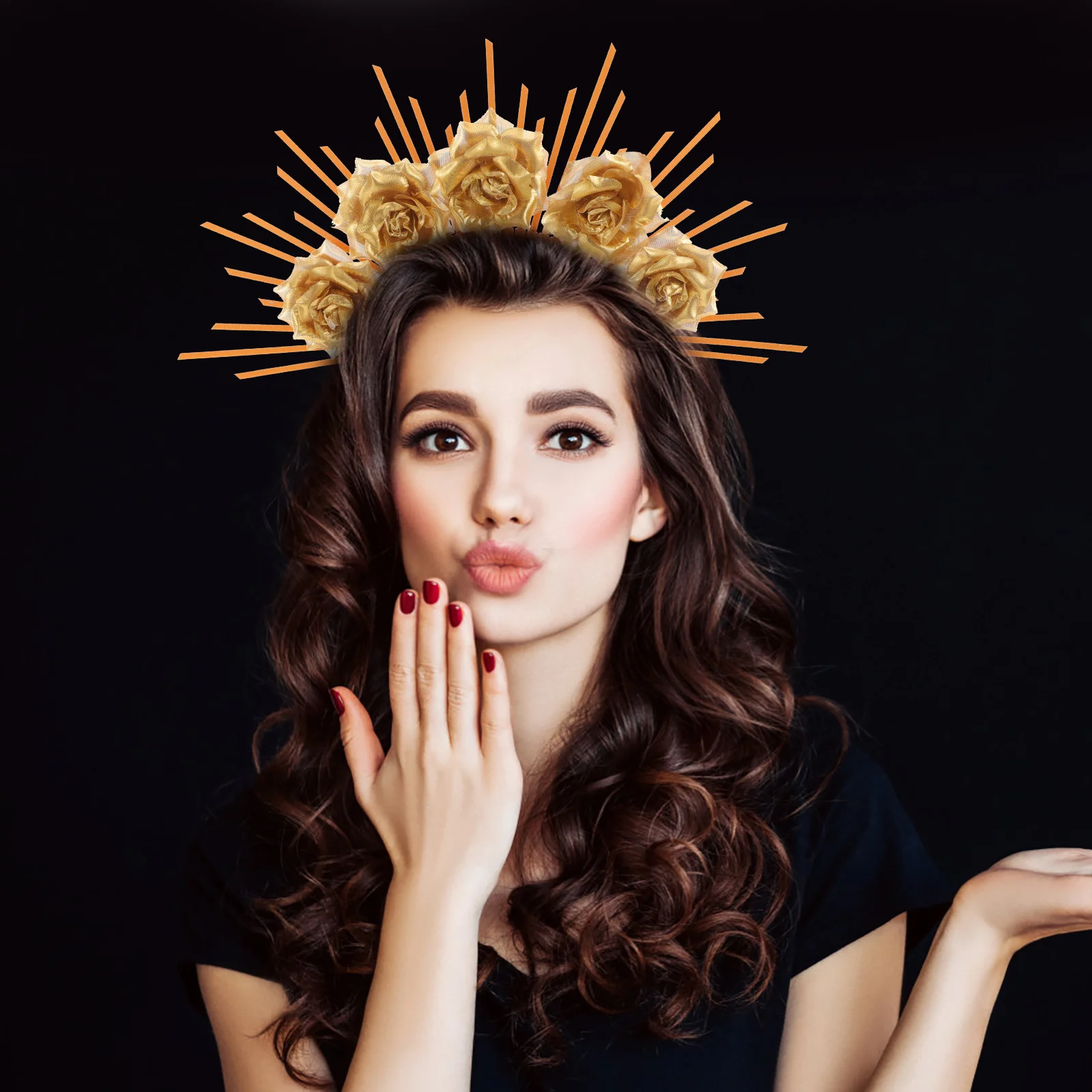 Повязка на голову богини, стильная пластиковая застежка для волос, подходит для большинства девочек, свадебный банкет, вечерние шиньон, повязка на голову богини, реквизит для волос для вечеринки 
Повязка на голову богини, стильная пластиковая застежка для волос, подходит для большинства девочек, свадебный банкет, вечерние шиньон, повязка на голову богини, реквизит для волос для вечеринки