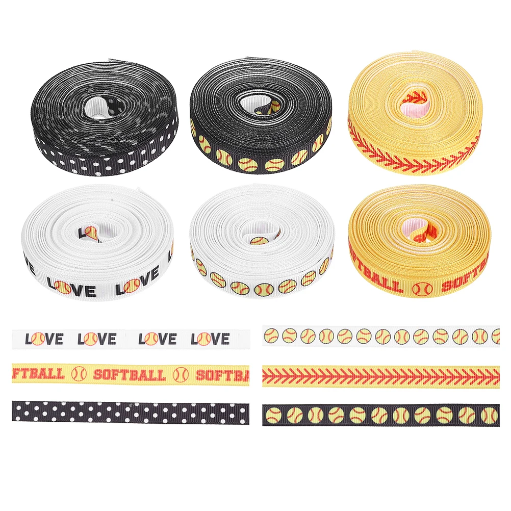 6pcs Baseball Ribbon Decorative Softball Polyester Birthday Wrapping Sewing Craft Party Supplies DIY Decoration
6pcs Baseball Ribbon Decorative Softball Polyester Birthday Wrapping Sewing Craft Party Supplies DIY Decoration
