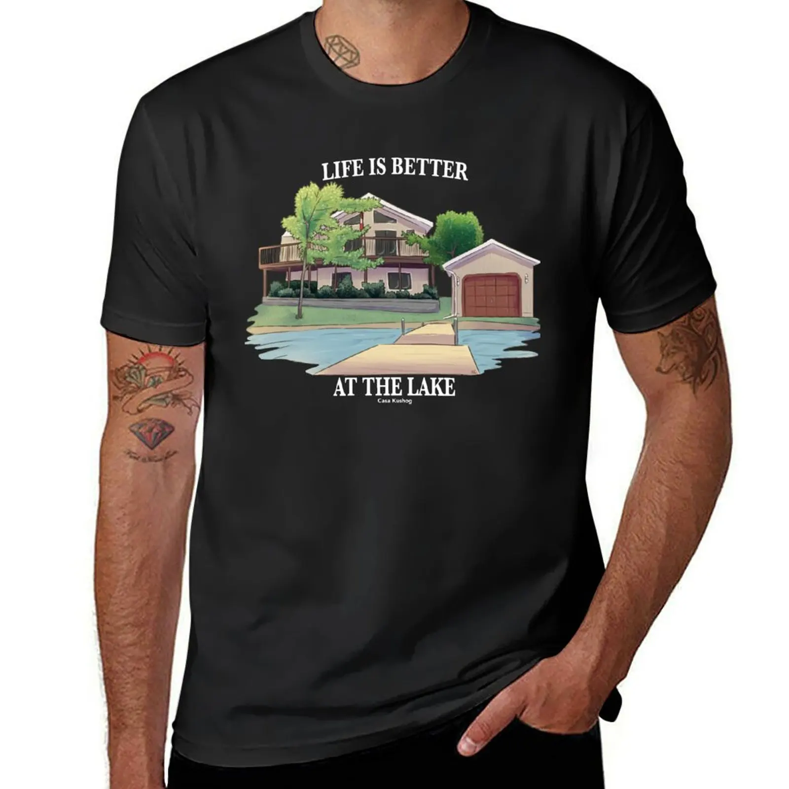 Casa Kushog - Life is Better at the Lake (White Text) T-Shirt boys whites Short sleeve tee sublime funnys mens graphic t-shirts
Casa Kushog - Life is Better at the Lake (White Text) T-Shirt boys whites Short sleeve tee sublime funnys mens graphic t-shirts