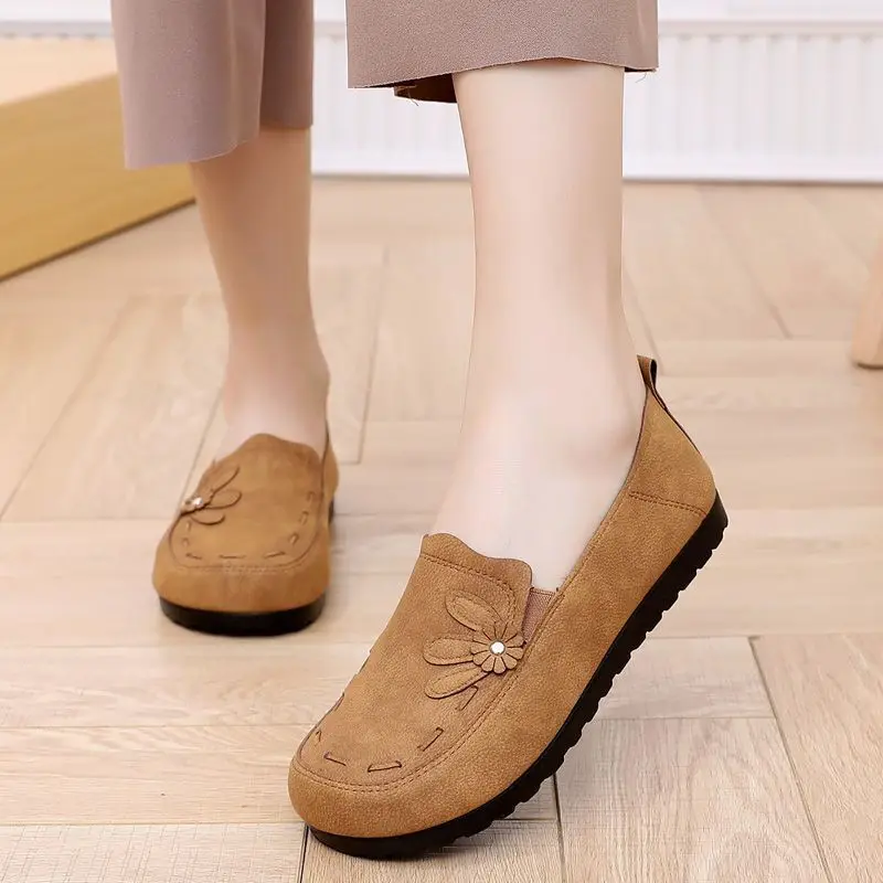 Feerldi Slip-on Shoes Faux Sudede Mom Loafers 2025 Spring Soft Soled Moccasins Non-slip Ladies Ballet Flats
Feerldi Slip-on Shoes Faux Sudede Mom Loafers 2025 Spring Soft Soled Moccasins Non-slip Ladies Ballet Flats