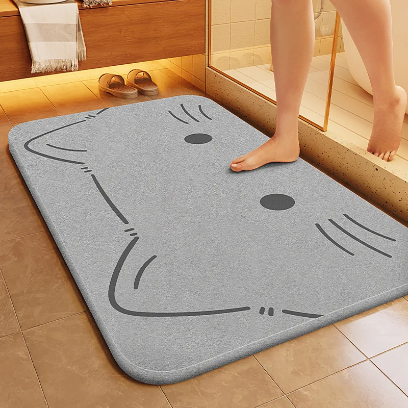 Hard diatom mud quick-drying floor mat, water-absorbing non-slip floor mat at the door of the bathroom and bathroom
Hard diatom mud quick-drying floor mat, water-absorbing non-slip floor mat at the door of the bathroom and bathroom