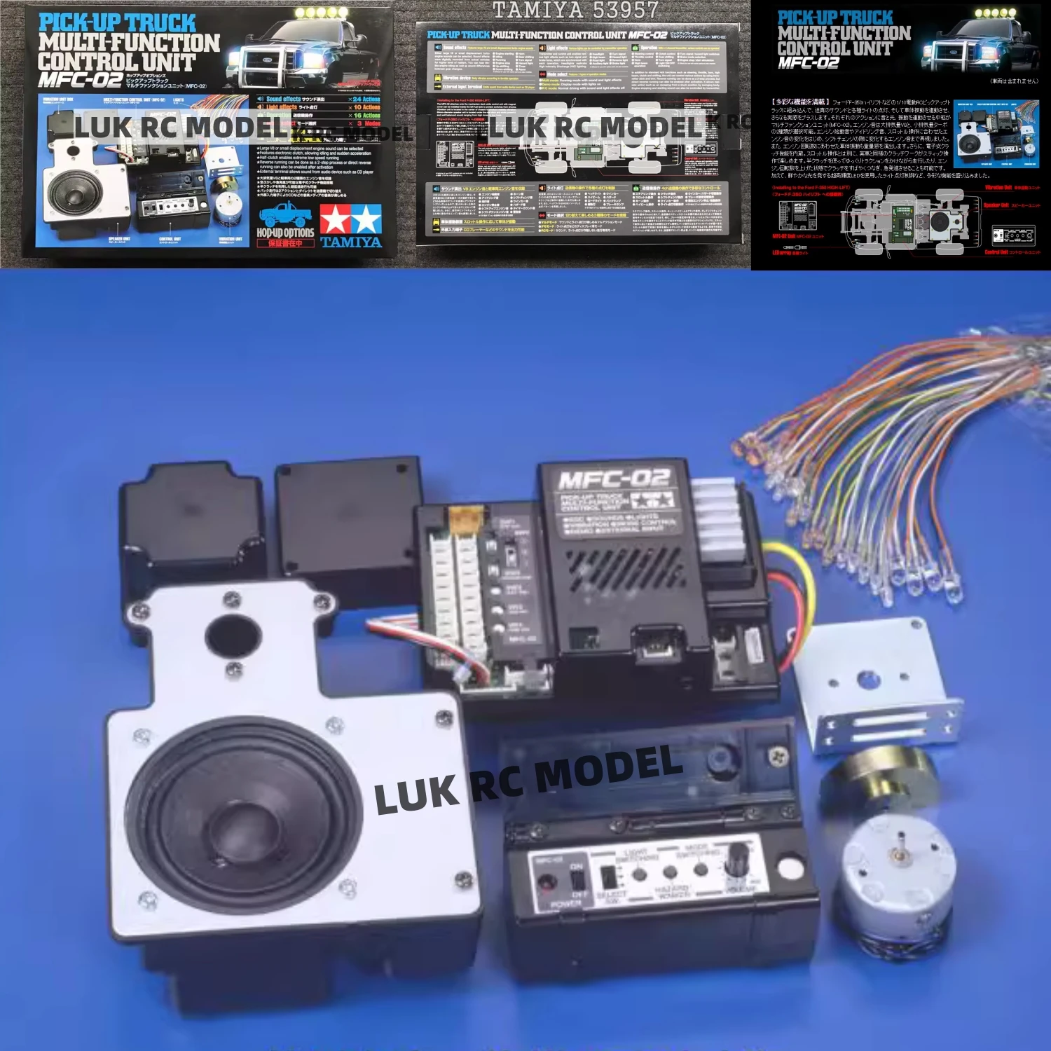 2 in 1 Light Sound Unit MFC-02 TAMIYA High-lift 53957 1/14 Pickup Truck RC Model Cars Radio Tractor DIY Parts for Crawler Gifts 
2 in 1 Light Sound Unit MFC-02 TAMIYA High-lift 53957 1/14 Pickup Truck RC Model Cars Radio Tractor DIY Parts for Crawler Gifts