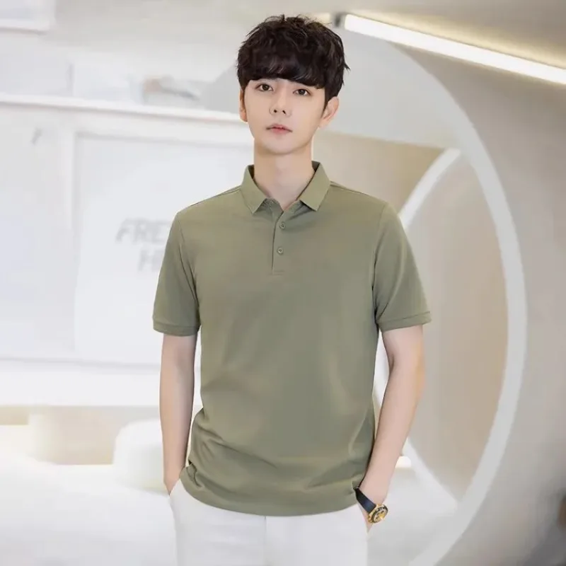 Men's Lightweight Ice Silk T-Shirt Summer Short Sleeve Top Korean Style Slim Fit Casual and Versatile for Youth Trendy Wear
Men's Lightweight Ice Silk T-Shirt Summer Short Sleeve Top Korean Style Slim Fit Casual and Versatile for Youth Trendy Wear