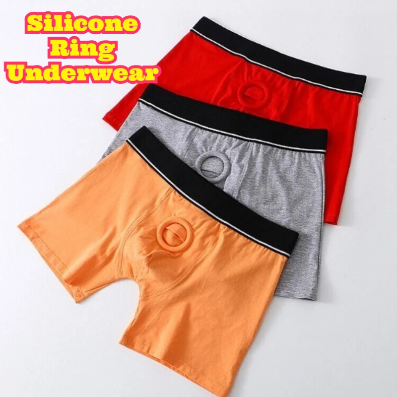 Men Cotton Long Leg Boxer Briefs Extended Four Corner Underwear Built Elastic Silicone Ring Access Quick Release Comfortable
Men Cotton Long Leg Boxer Briefs Extended Four Corner Underwear Built Elastic Silicone Ring Access Quick Release Comfortable