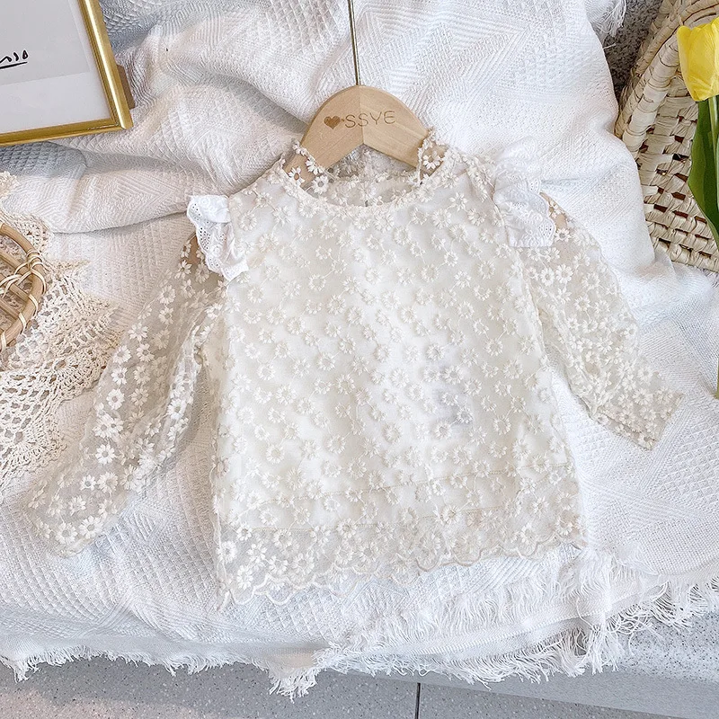 Hot Sale 2023 Spring Embroidery Long Sleeve Children Shirts Lace Girls Blouse for Kids 2-8Yrs Toddler Tops
Hot Sale 2023 Spring Embroidery Long Sleeve Children Shirts Lace Girls Blouse for Kids 2-8Yrs Toddler Tops