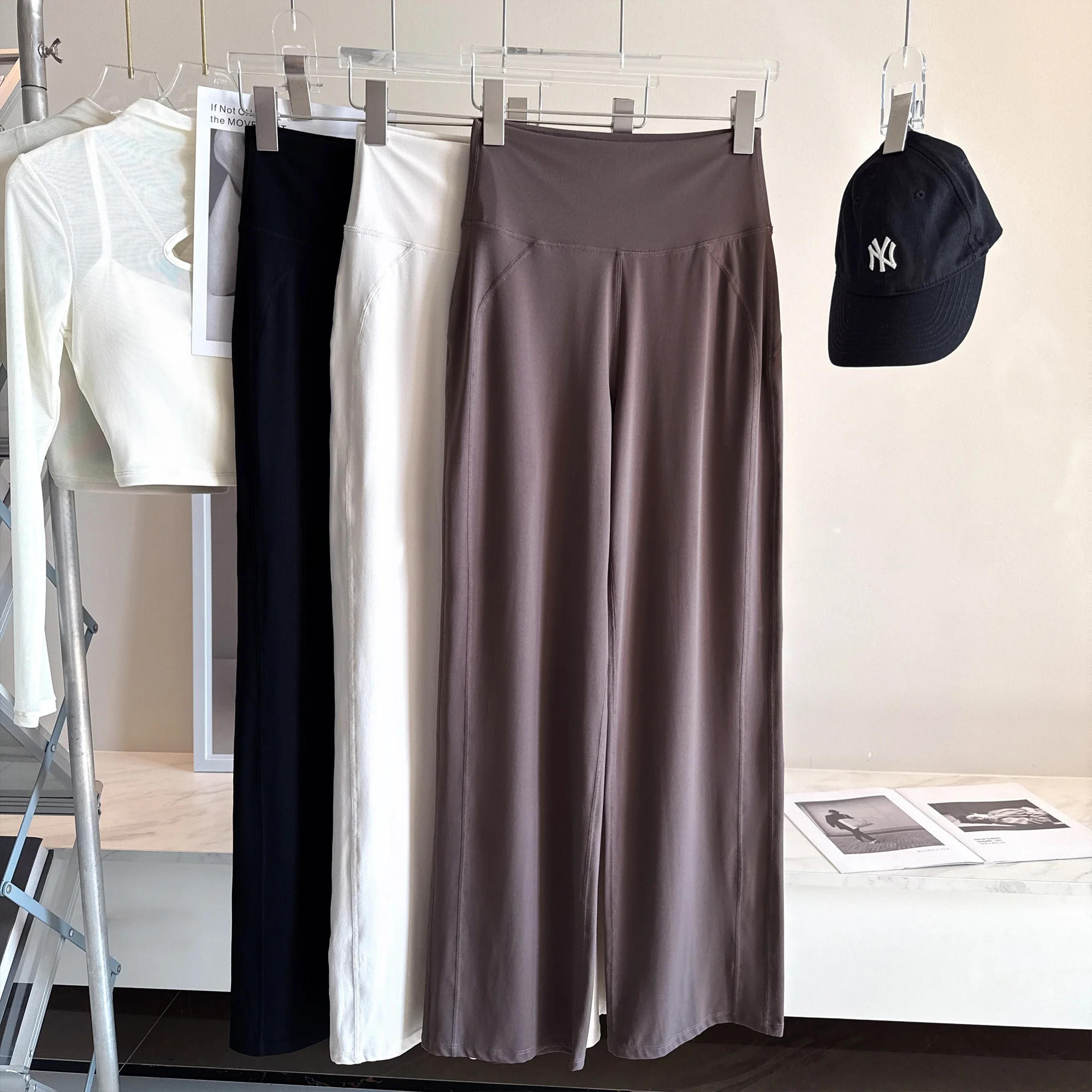 Женские брюки с высокой талией, широкие, свободные, прямые, повседневные, для йоги, длинные, эластичные, спортивные, в пол
Женские брюки с высокой талией, широкие, свободные, прямые, повседневные, для йоги, длинные, эластичные, спортивные, в пол