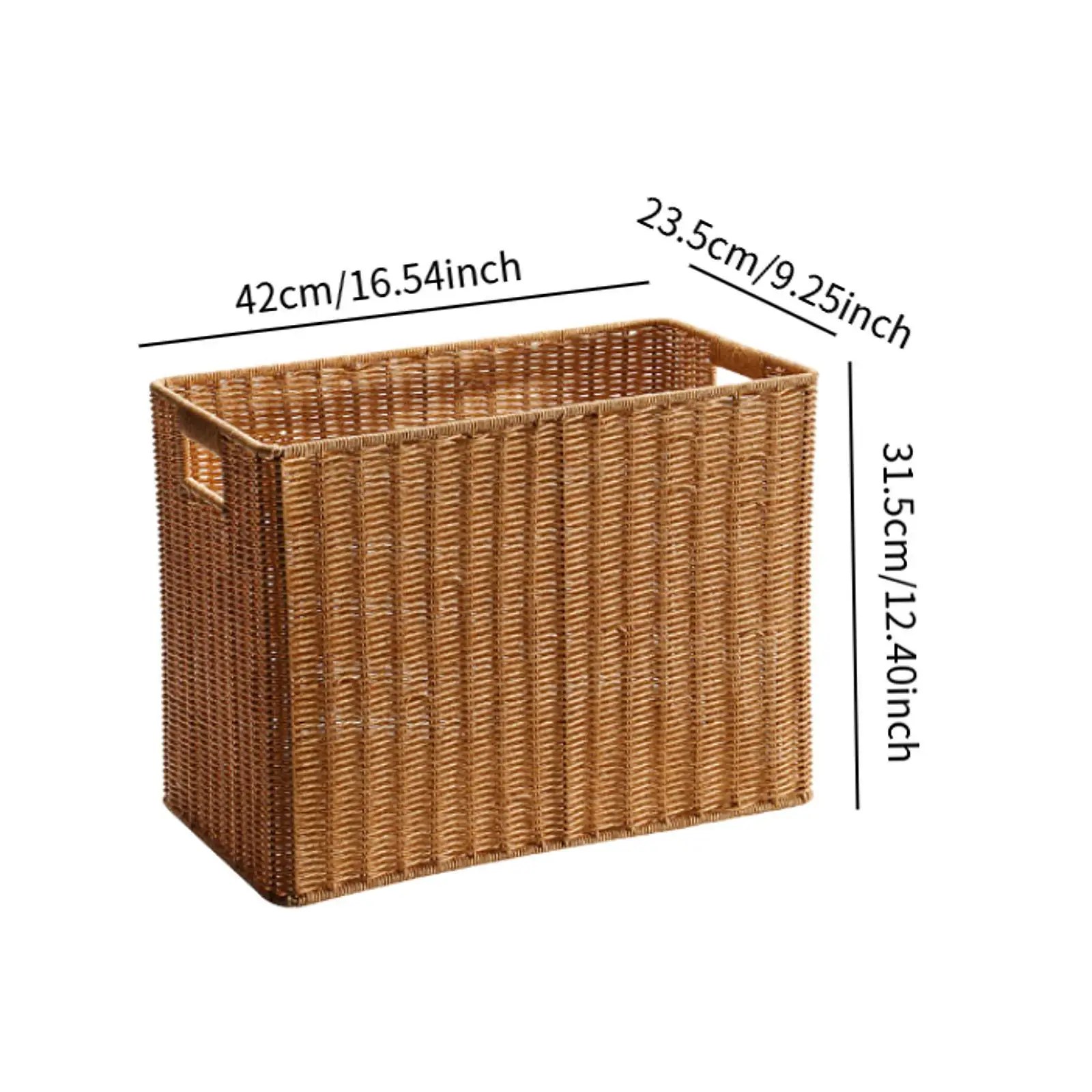 Imitation Rattan Basket Newspaper Basket Laundry Basket Home Decor Handwoven Basket Cabinet Storage Basket for Living Room
Imitation Rattan Basket Newspaper Basket Laundry Basket Home Decor Handwoven Basket Cabinet Storage Basket for Living Room