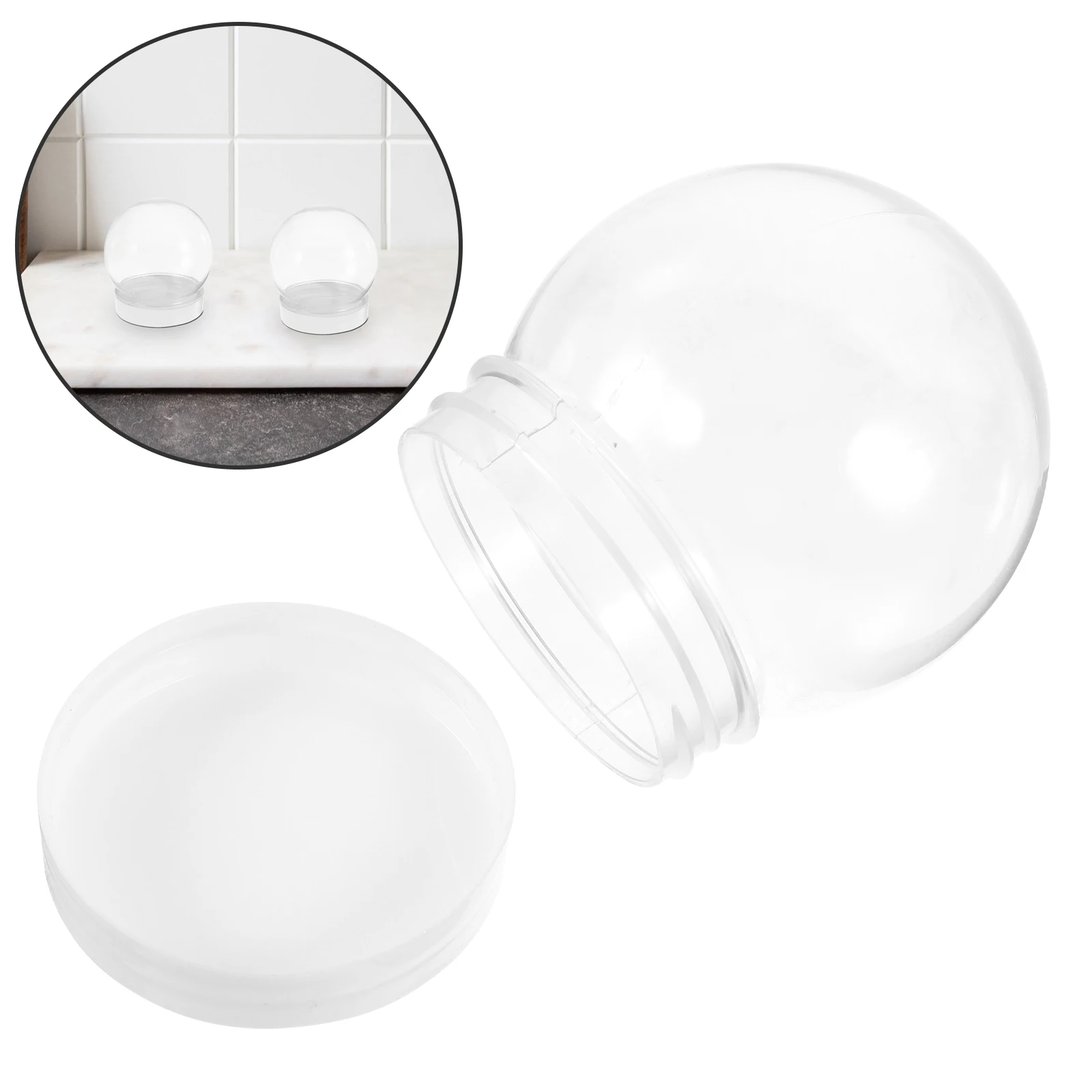 20pcs Candy Jars Clear Plastic Airtight Lids Small Storage Containers for Tea Coffee Snacks Transparent Ball Shaped Sealed
20pcs Candy Jars Clear Plastic Airtight Lids Small Storage Containers for Tea Coffee Snacks Transparent Ball Shaped Sealed