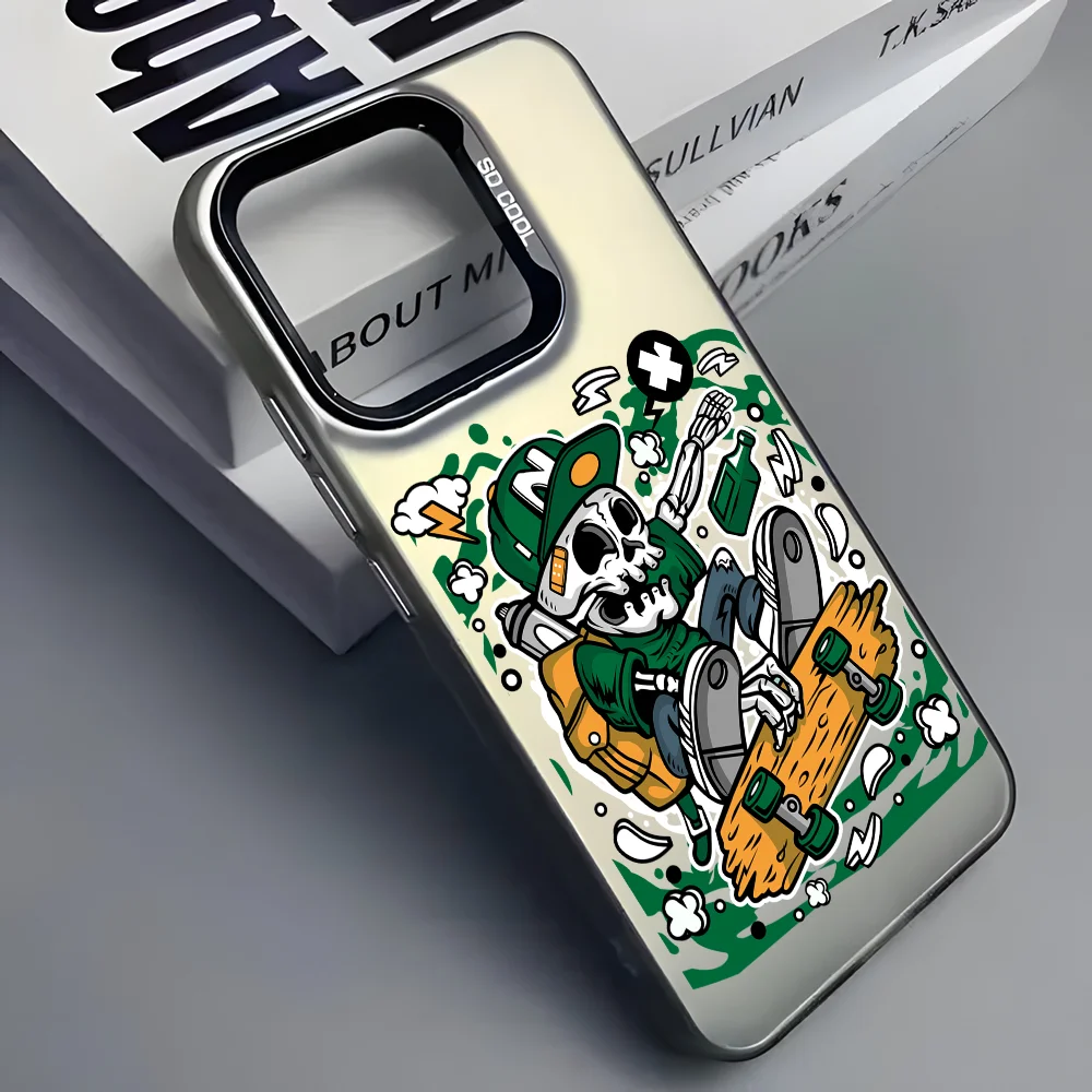 Skull skater cartoon Phone Case For iPhone 16 15 14 13 12 11 Pro Max Black Matte Multicolor Laser Metallic Aurora Cover
Skull skater cartoon Phone Case For iPhone 16 15 14 13 12 11 Pro Max Black Matte Multicolor Laser Metallic Aurora Cover