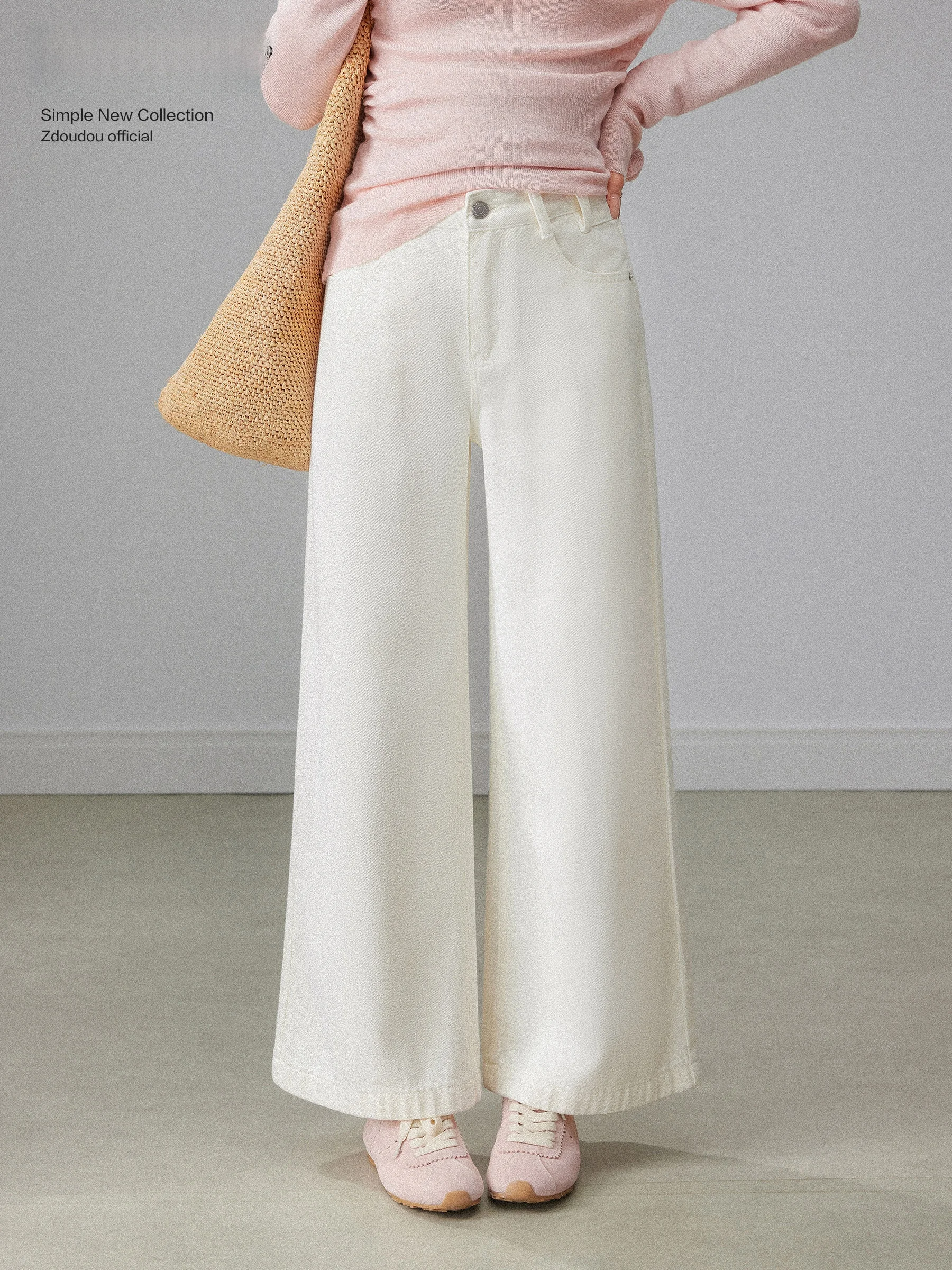 High Waist Wide Leg Casual Denim Jeans Women's Beige New 2026 Spring Loose Fit Slimming Versatile Long Pants
High Waist Wide Leg Casual Denim Jeans Women's Beige New 2026 Spring Loose Fit Slimming Versatile Long Pants