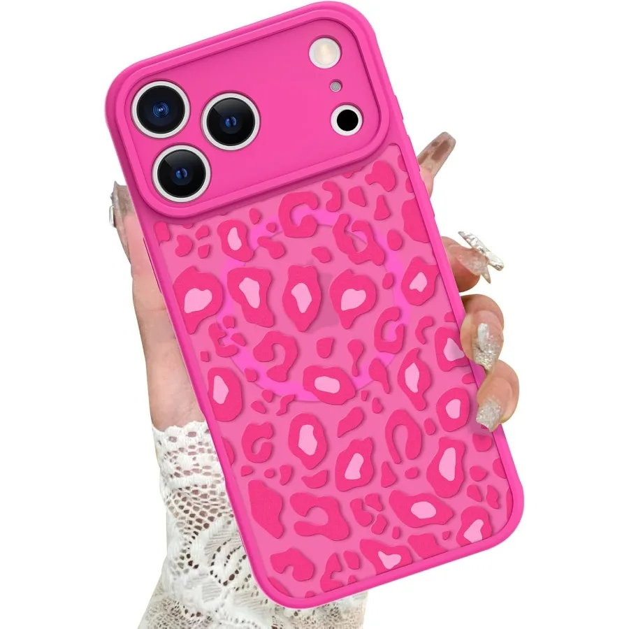 Ярко-розовый магнитный чехол для телефона с леопардовым принтом, совместимый с iPhone 17 Pro для девочек и женщин, милый дизайн гепарда с Magsafe Com
Ярко-розовый магнитный чехол для телефона с леопардовым принтом, совместимый с iPhone 17 Pro для девочек и женщин, милый дизайн гепарда с Magsafe Com