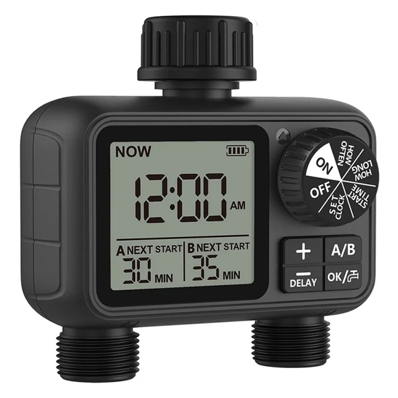 ABGE-Newest Garden Lawn Sprinker Digital Water Timer Programming 2-Outlet Adjustable Programmable Control Easy Install
ABGE-Newest Garden Lawn Sprinker Digital Water Timer Programming 2-Outlet Adjustable Programmable Control Easy Install
