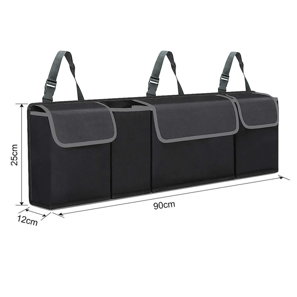 Car Trunk Organizer with 4 Pockets Back Seat Car Trunk Hanging Bag Large Capacity Storage Box Case Auto Interior Stowing Tidying
Car Trunk Organizer with 4 Pockets Back Seat Car Trunk Hanging Bag Large Capacity Storage Box Case Auto Interior Stowing Tidying