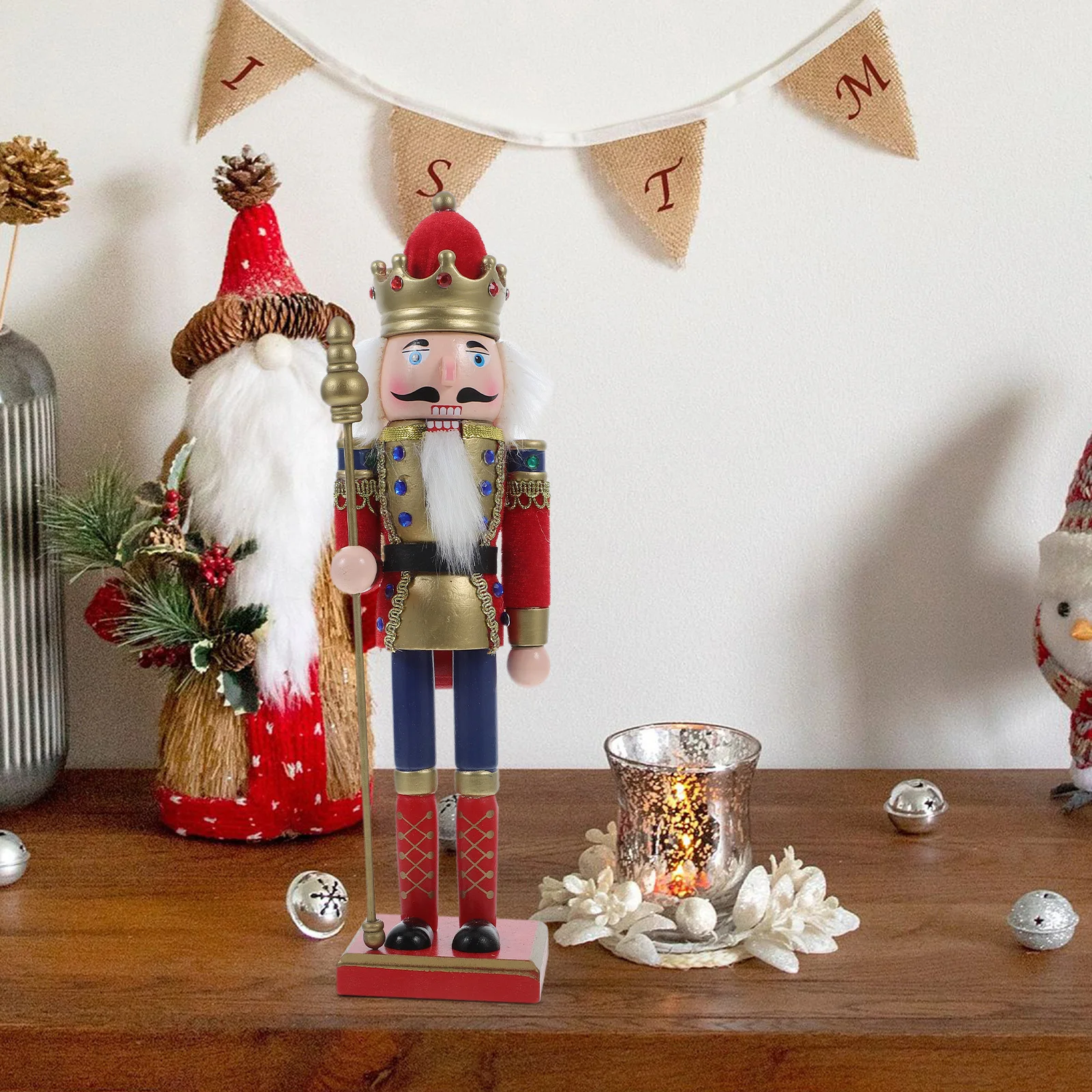 Holiday Nutcracker Figurines Small Wooden Nutcrackers Decorative Tabletop Figures For Home Fireplace Christmas
Holiday Nutcracker Figurines Small Wooden Nutcrackers Decorative Tabletop Figures For Home Fireplace Christmas