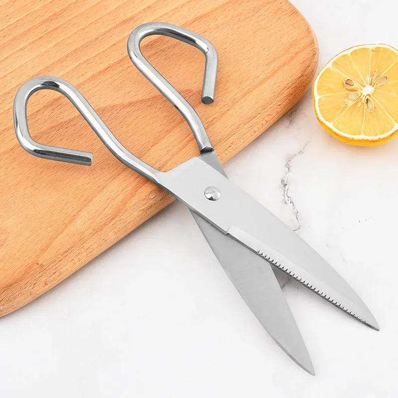 All stainless steel kitchen scissors Multifunctional household scissors Barbecue scissors Kitchen tools
All stainless steel kitchen scissors Multifunctional household scissors Barbecue scissors Kitchen tools