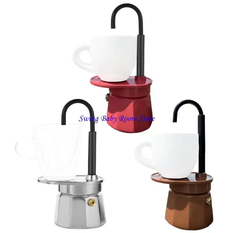 K1AD Travel Friendly Small Stovetop Coffee Maker 50ml Lightweight Metal Design
K1AD Travel Friendly Small Stovetop Coffee Maker 50ml Lightweight Metal Design