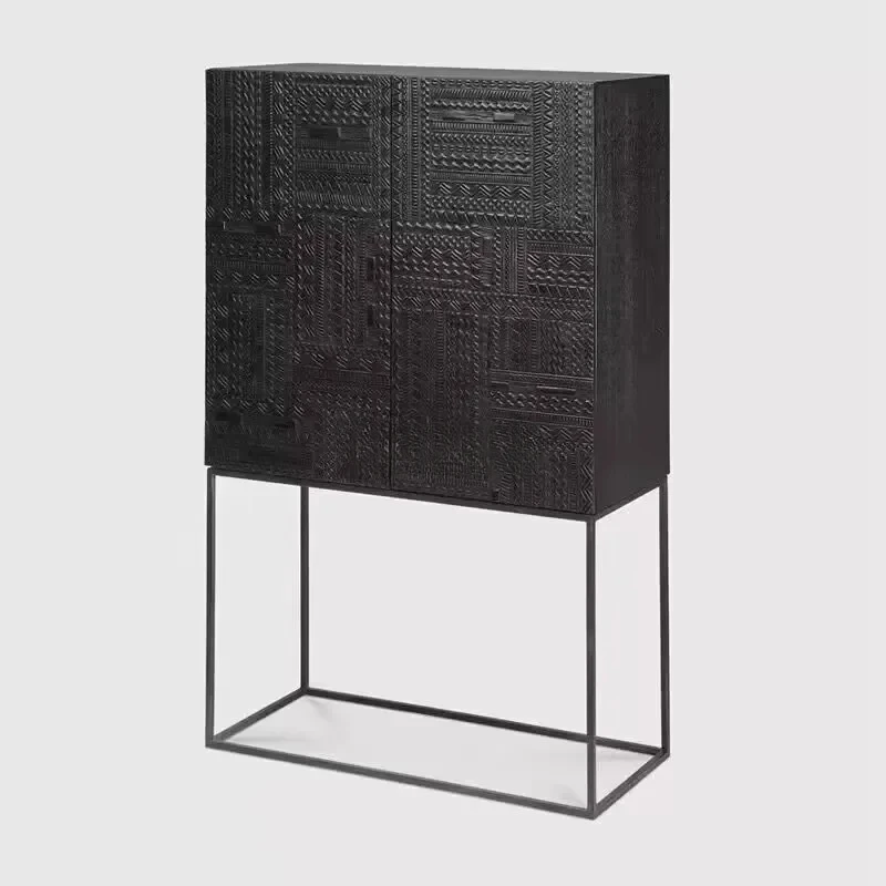 Nordic simple wind carved dining side high cabinet medieval silent wind solid wood storage cabinet
Nordic simple wind carved dining side high cabinet medieval silent wind solid wood storage cabinet