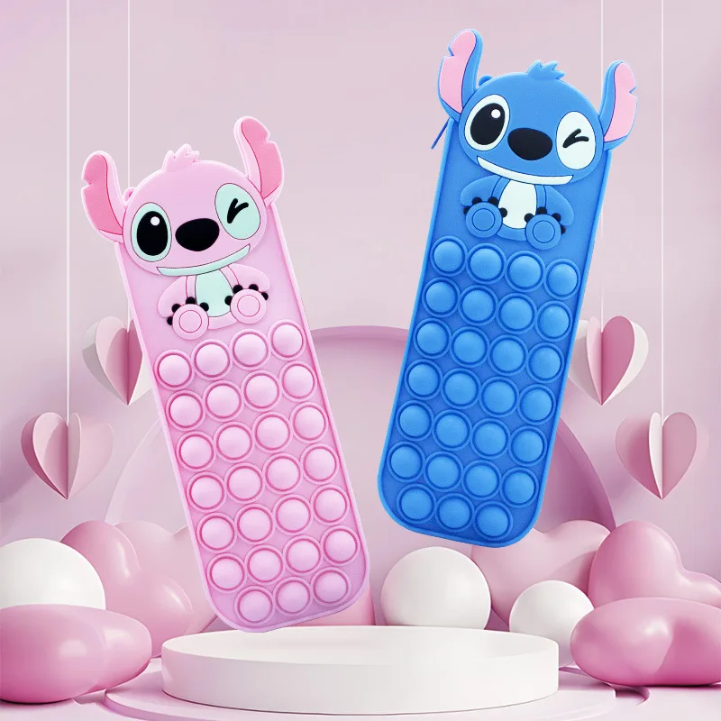 Disney Stitch Pen Bag Silicone Decompression Bubble Pencil Case Stationery Box Cartoon Pencil Case Cute Anime Student School Bag
Disney Stitch Pen Bag Silicone Decompression Bubble Pencil Case Stationery Box Cartoon Pencil Case Cute Anime Student School Bag