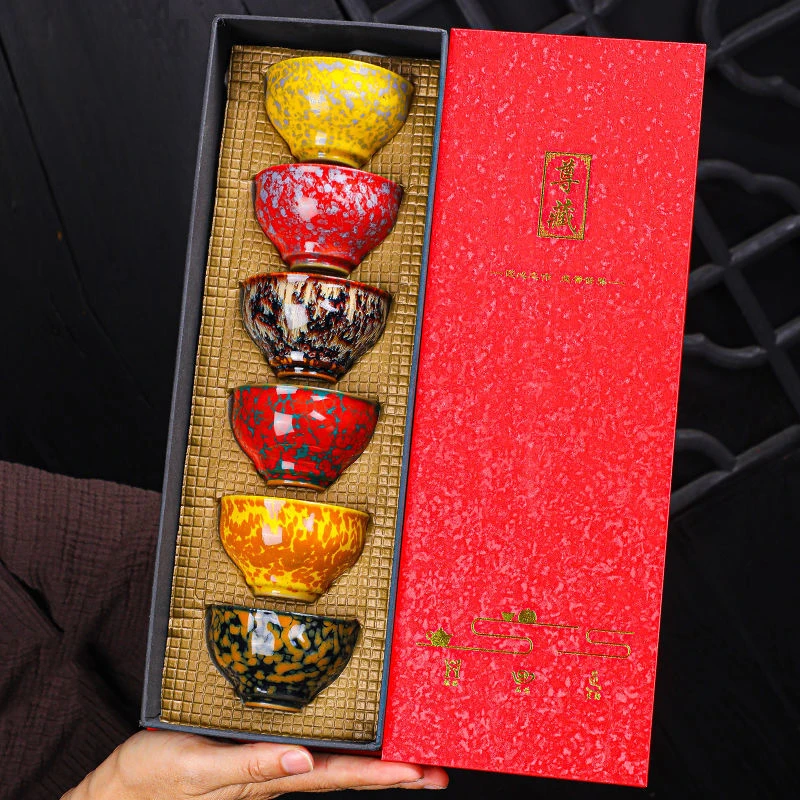 Jianzhan high-grade six color build a tea cup tea set kung fu tea bowl set household ceramic host cup sample tea cup
Jianzhan high-grade six color build a tea cup tea set kung fu tea bowl set household ceramic host cup sample tea cup