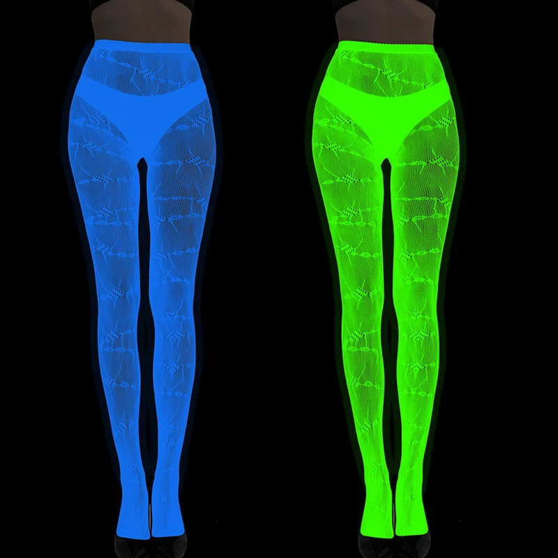 Women Glow in The Dark Fishnet Tight Barbed Wire Fence Pattern Fishnet Tights Luminous Fishnet Halloween Party Festive Dress Up
Women Glow in The Dark Fishnet Tight Barbed Wire Fence Pattern Fishnet Tights Luminous Fishnet Halloween Party Festive Dress Up
