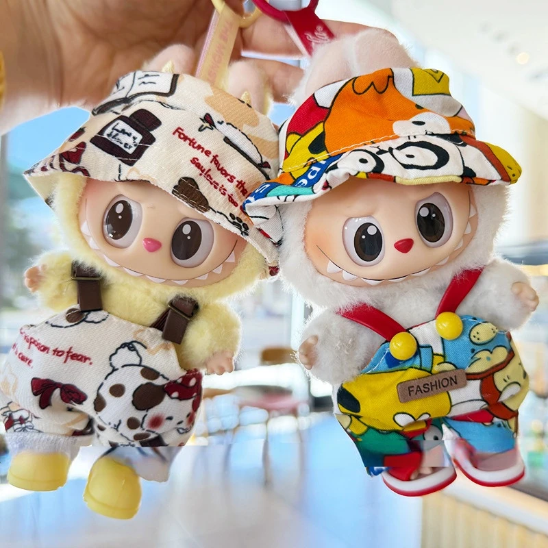 Labubu 1st 2nd 3rd Gen Trendy Printed Outfit Cute Doll Clothes With Fashion Hats Overalls For 15/17cm Dolls
Labubu 1st 2nd 3rd Gen Trendy Printed Outfit Cute Doll Clothes With Fashion Hats Overalls For 15/17cm Dolls