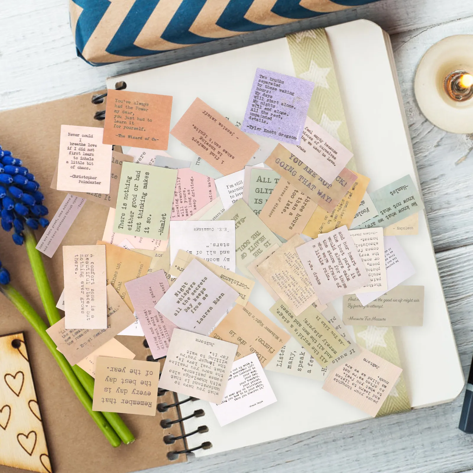 60Pcs Motivational Quote Stickers Vintage Style Inspirational Scrapbook DIY Stickers Journal Quotes Planner Decoration
60Pcs Motivational Quote Stickers Vintage Style Inspirational Scrapbook DIY Stickers Journal Quotes Planner Decoration
