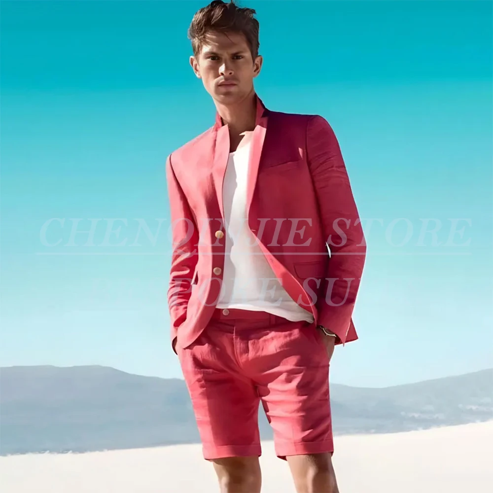 Casual Chic Men's Suits Customized Summer Shorts Pants Daily Beach Wedding Slim Fit 2 Piece Jacket Pants Male Clothing 2026
Casual Chic Men's Suits Customized Summer Shorts Pants Daily Beach Wedding Slim Fit 2 Piece Jacket Pants Male Clothing 2026