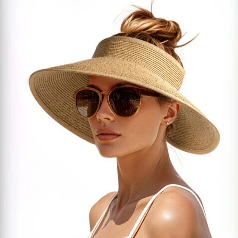 Women’s grass-woven style sun hat, foldable beach hat, suitable for outdoor travel, beaches, and casual wear.
Women’s grass-woven style sun hat, foldable beach hat, suitable for outdoor travel, beaches, and casual wear.