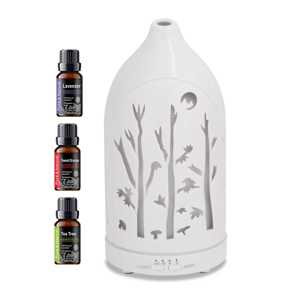 7 Color LED Aromatherapy Diffuser with Hollow Out Design Includes 3 Essential Oils, Auto Shut Off, Ultra Quiet Operation for Ho
7 Color LED Aromatherapy Diffuser with Hollow Out Design Includes 3 Essential Oils, Auto Shut Off, Ultra Quiet Operation for Ho