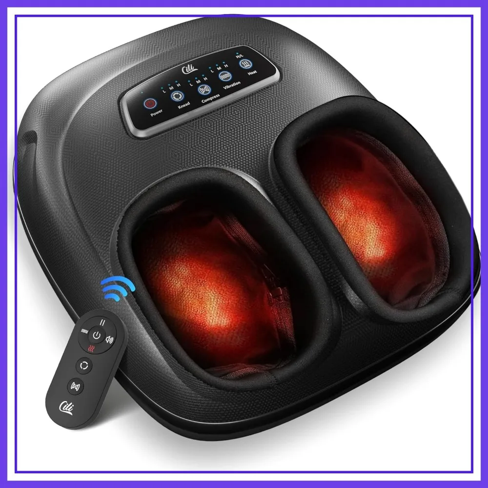 2026 Upgraded 4-in-1 Heated Foot Massager with Shiatsu, Compression & Vibration, Deep Kneading, Fits Big Feet 14 Men
2026 Upgraded 4-in-1 Heated Foot Massager with Shiatsu, Compression & Vibration, Deep Kneading, Fits Big Feet 14 Men