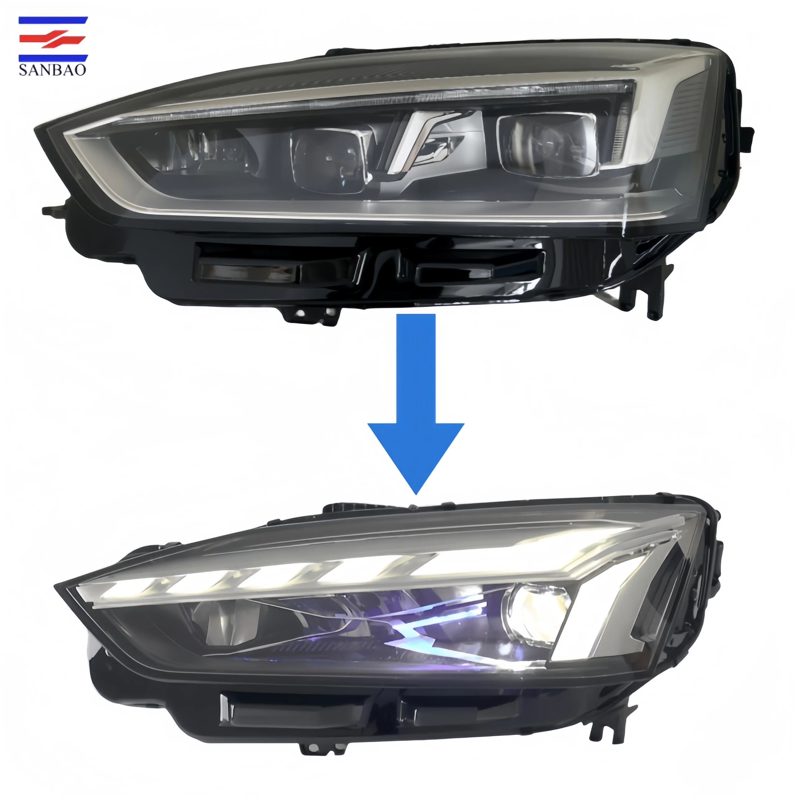 Factory Direct Sales LED Modified Headlight For 17-20 A5 Upgrading AUDI A5 21-24 Matrix Low High Direct Plug-in Condition New
Factory Direct Sales LED Modified Headlight For 17-20 A5 Upgrading AUDI A5 21-24 Matrix Low High Direct Plug-in Condition New