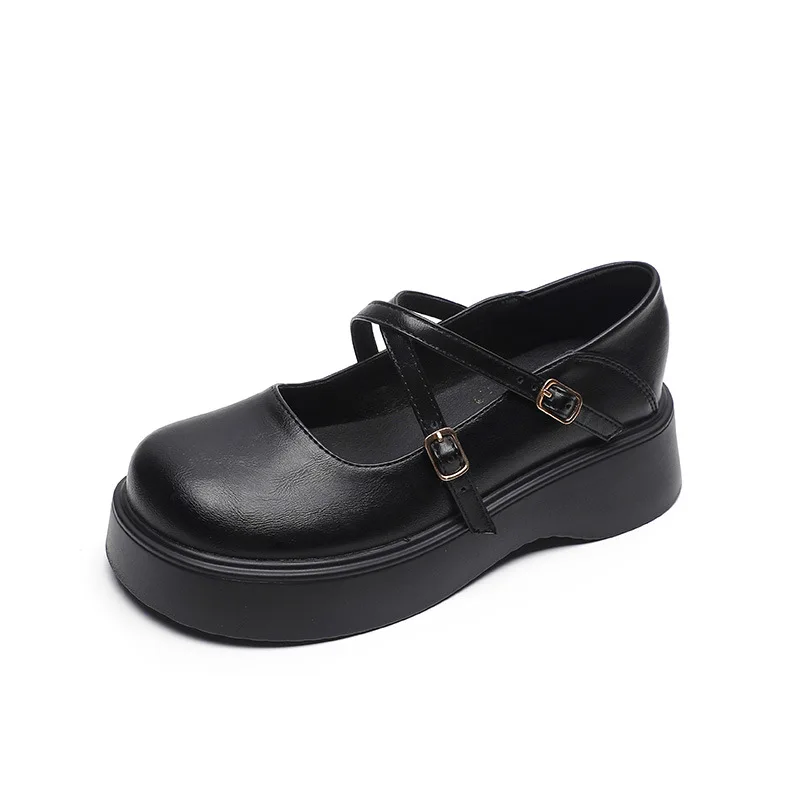 Women's Platform Leather Shoes Mary Jane Shoes Round Toe Thick Sole Casual Pumps Black Heels Lady Lolita Shoes Chunky Plus Size
Women's Platform Leather Shoes Mary Jane Shoes Round Toe Thick Sole Casual Pumps Black Heels Lady Lolita Shoes Chunky Plus Size