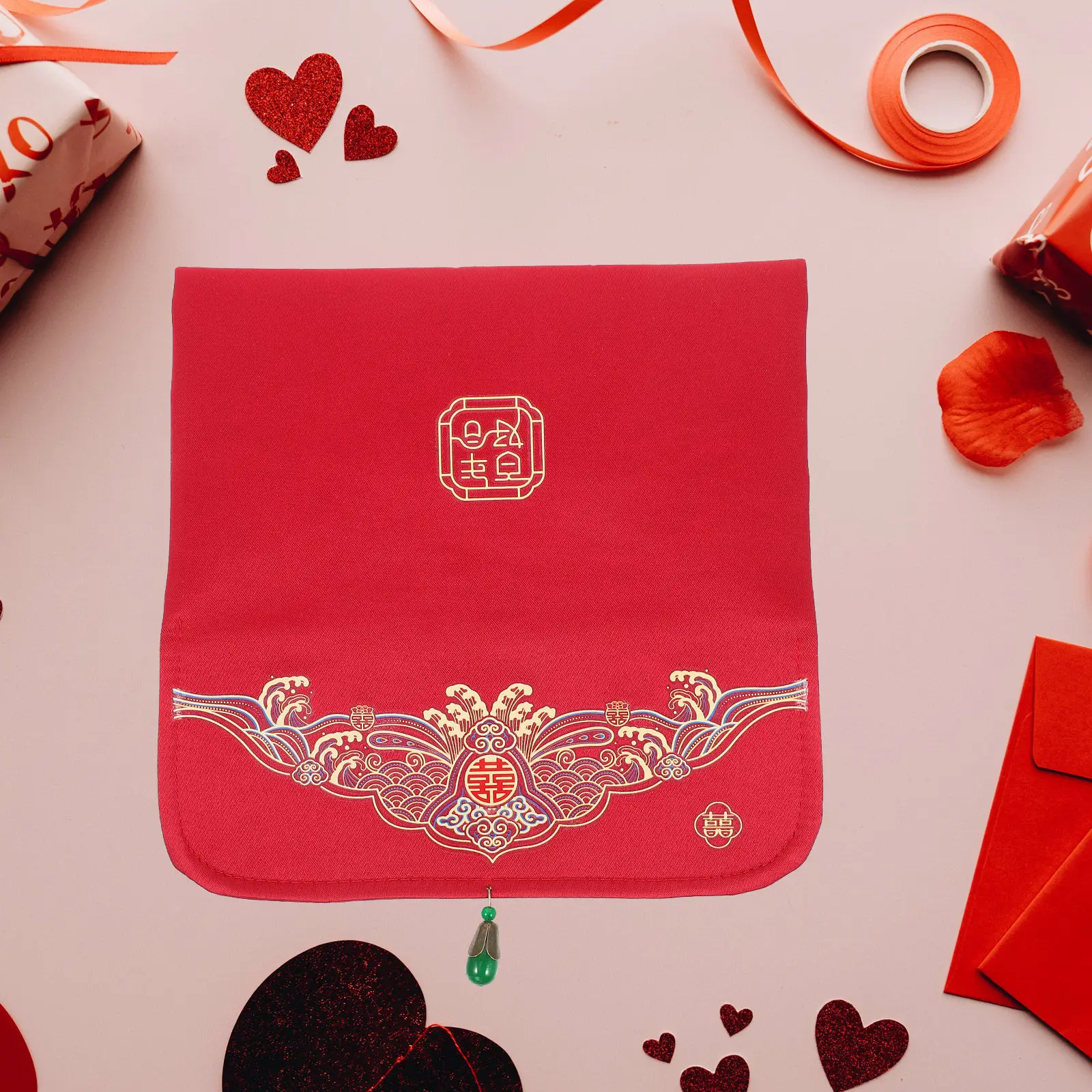 Chinese Wedding Red Envelope Brocade Style Lucky Money Packet Multipurpose Wedding Gift Bag for Jewelry Gift Card Cash Bridal
Chinese Wedding Red Envelope Brocade Style Lucky Money Packet Multipurpose Wedding Gift Bag for Jewelry Gift Card Cash Bridal