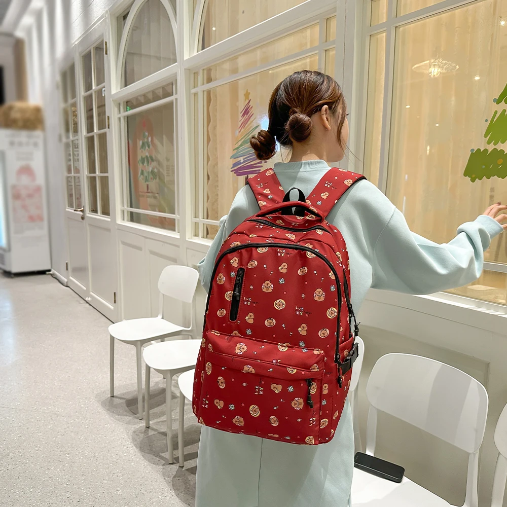 Cute Capibala Printed Backpack Female Niche Casual All-Fit Travel Backpack Large Capacity Light Student Bag
Cute Capibala Printed Backpack Female Niche Casual All-Fit Travel Backpack Large Capacity Light Student Bag