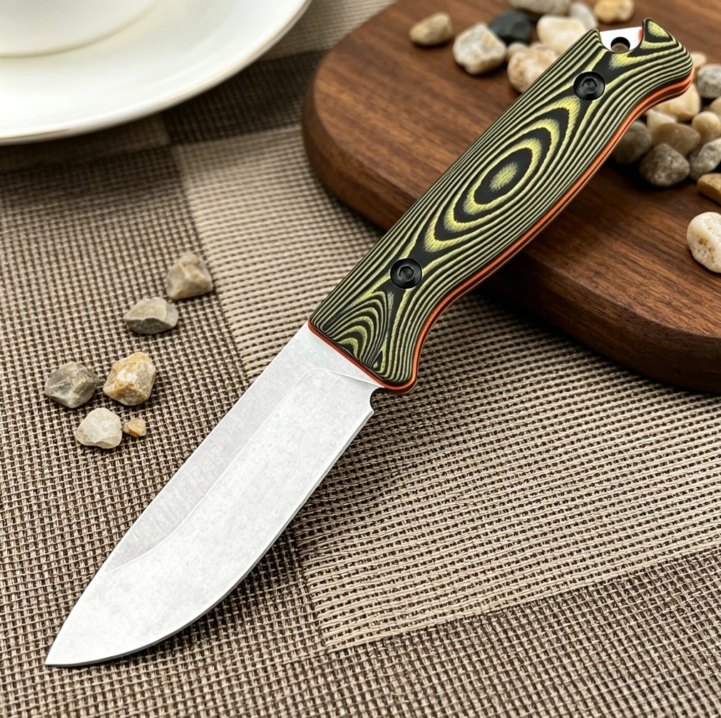 BM 15002 Survival Fixed Blade Knife High Hardness 8Cr13MoV Steel Blade with G10 Non‑Slip Handle Outdoor Camping Hunting EDC Tool
BM 15002 Survival Fixed Blade Knife High Hardness 8Cr13MoV Steel Blade with G10 Non‑Slip Handle Outdoor Camping Hunting EDC Tool