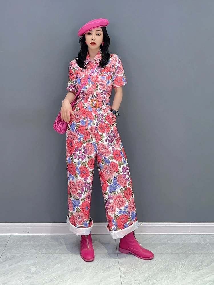 Fashion Jumpsuit Flower Color Show Thin Personalized Women Wear Trendy Girl Casual Jumpsuits 2023 Summer New
Fashion Jumpsuit Flower Color Show Thin Personalized Women Wear Trendy Girl Casual Jumpsuits 2023 Summer New