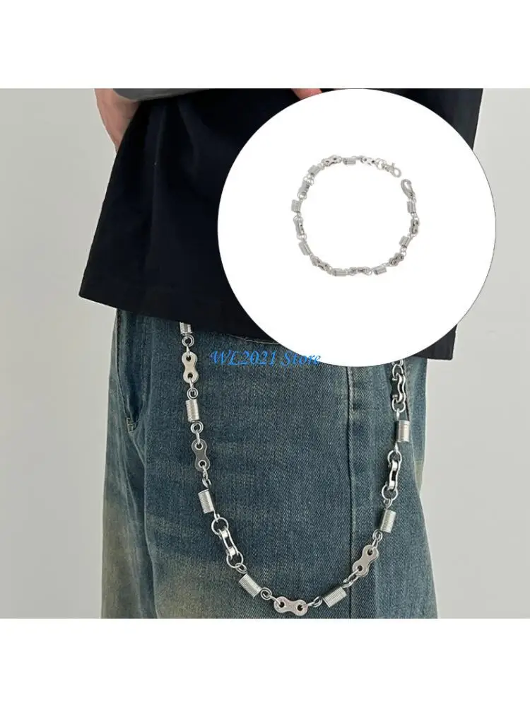 G5GC Fashion Spring Coil Chain Belt Adjustable Metal Chain Pants Chain for Festival
G5GC Fashion Spring Coil Chain Belt Adjustable Metal Chain Pants Chain for Festival