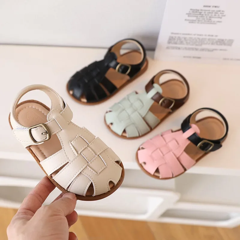Summer Soft Leather Baby Girls Sandals Close Toes Breathable Boys Beach Shoes Children's School Shoes
Summer Soft Leather Baby Girls Sandals Close Toes Breathable Boys Beach Shoes Children's School Shoes