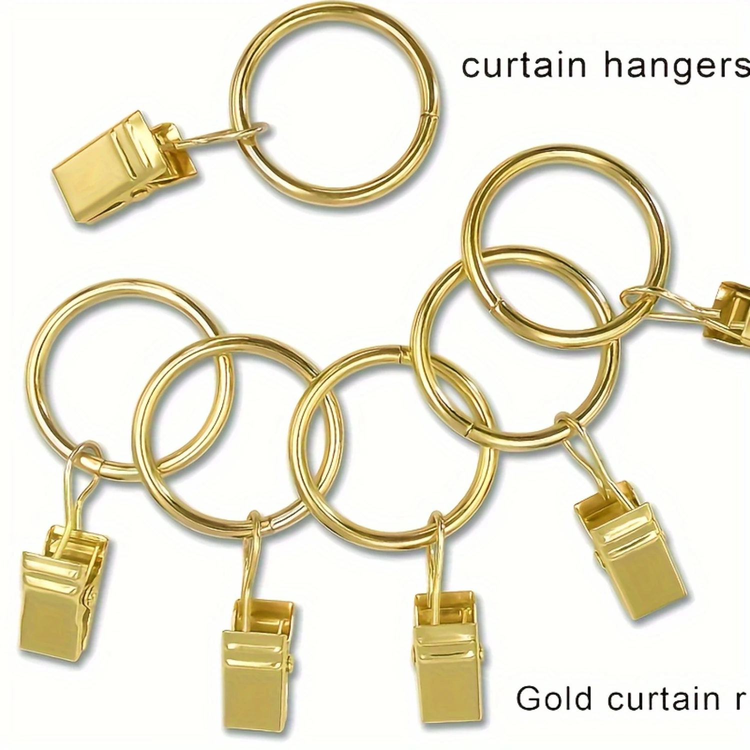 44pcs Metal Curtain Rings With Clips, Curtain Hanger Clips, Curtain Clips With Rings, Curtain Rings 1" Inner Diameter, Fits Diam
44pcs Metal Curtain Rings With Clips, Curtain Hanger Clips, Curtain Clips With Rings, Curtain Rings 1" Inner Diameter, Fits Diam