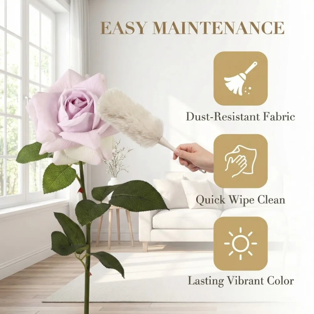 Real Touch Artificial Rose Flower Handmade Realistic Simulation Big Rose Artificial Luxury Faux Rose Branch Party Favors
Real Touch Artificial Rose Flower Handmade Realistic Simulation Big Rose Artificial Luxury Faux Rose Branch Party Favors