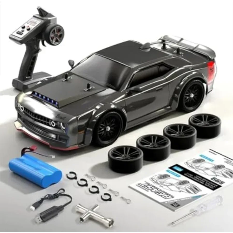 1/16 Scale 4WD RC Drift Car with Brushless Motor LED Lights Full Proportional Radio Control Black High Performance Drift Vehicl
1/16 Scale 4WD RC Drift Car with Brushless Motor LED Lights Full Proportional Radio Control Black High Performance Drift Vehicl