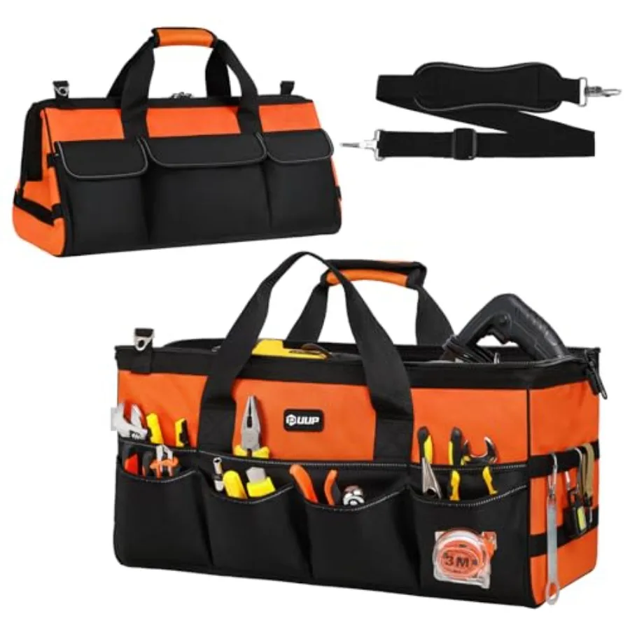 Heavy Duty Tool Bag, Extra Large 16-Pocket Portable Empty Tool Box Organizer Storage, Toolbox Organization, Soft Handle Carryg
Heavy Duty Tool Bag, Extra Large 16-Pocket Portable Empty Tool Box Organizer Storage, Toolbox Organization, Soft Handle Carryg