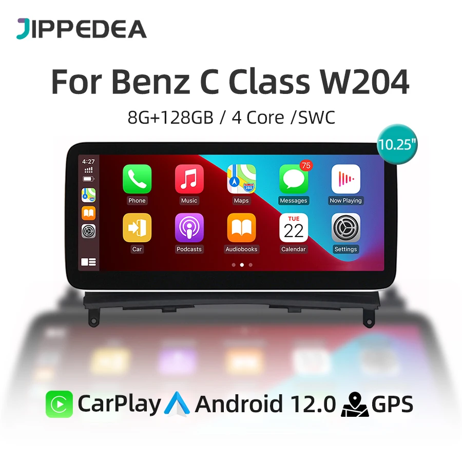 Автомобильная стереомагнитола на Android 12 для Mercedes Benz C Class W204 2007-2010, автомобильный мультимедийный плеер CarPlay, 4G, Wi-Fi, GPS-навигация
Автомобильная стереомагнитола на Android 12 для Mercedes Benz C Class W204 2007-2010, автомобильный мультимедийный плеер CarPlay, 4G, Wi-Fi, GPS-навигация
