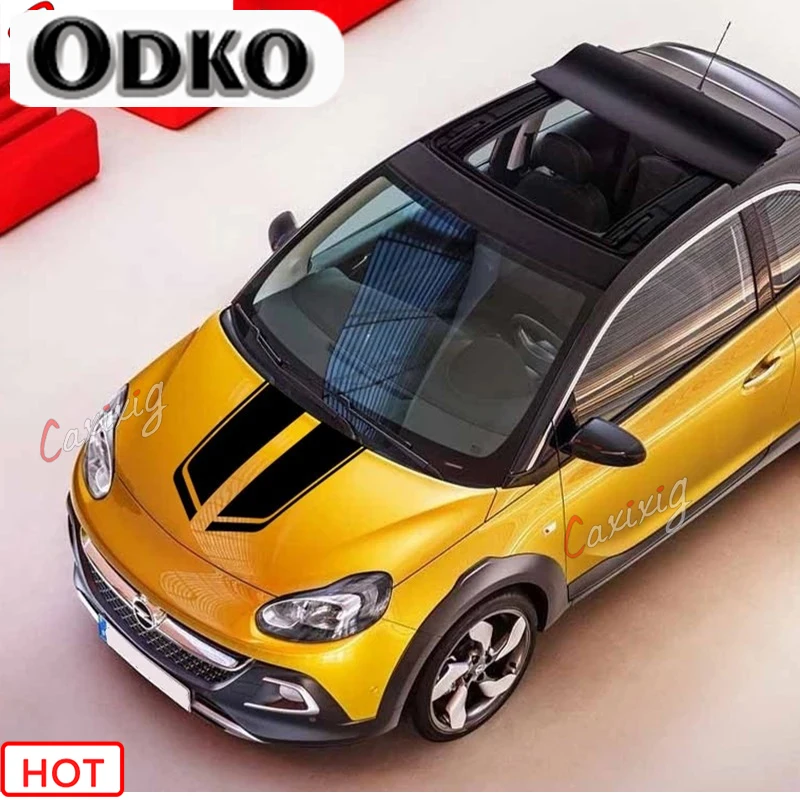 For Opel Adam S Black Jack Car Bonnet Stripes Auto Hood Tail Decor Stickers Racing Sport Styling Engine Cover Vinyl Decals
For Opel Adam S Black Jack Car Bonnet Stripes Auto Hood Tail Decor Stickers Racing Sport Styling Engine Cover Vinyl Decals