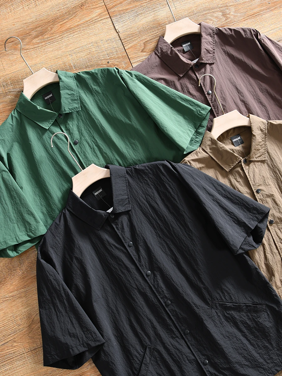 Loose Fit Short Sleeve Outdoor Cardigan Style Jacket for Men Summer Thin Cotton Polyester Casual Style Turn down Collar
Loose Fit Short Sleeve Outdoor Cardigan Style Jacket for Men Summer Thin Cotton Polyester Casual Style Turn down Collar