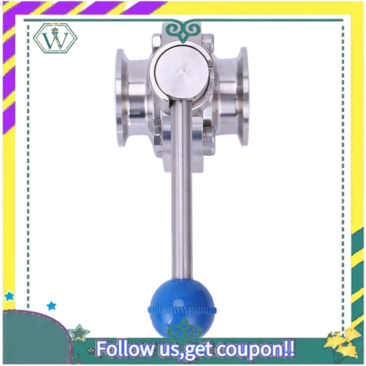 Upgraded 1-1/2Inch 38Mm Sus304 Stainless Steel Sanitary 1.5Inch Tri Clamp Butterfly Flow Control Valve Homebrew Beer Dairy Produ
Upgraded 1-1/2Inch 38Mm Sus304 Stainless Steel Sanitary 1.5Inch Tri Clamp Butterfly Flow Control Valve Homebrew Beer Dairy Produ