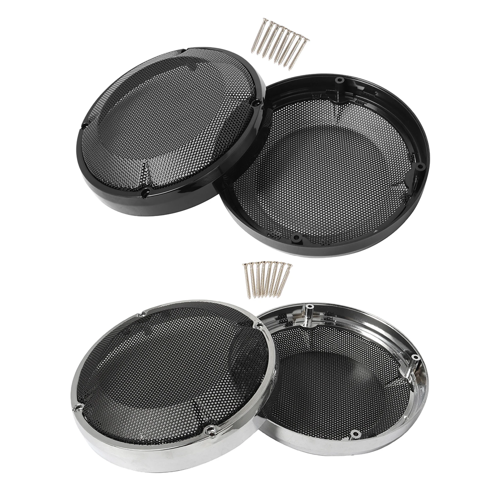 6.5 Inch Metal Plastic Speaker Grills Covers Mesh Pair for Motorcycle Touring Saddlebag Lid Road Glide 1
6.5 Inch Metal Plastic Speaker Grills Covers Mesh Pair for Motorcycle Touring Saddlebag Lid Road Glide 1