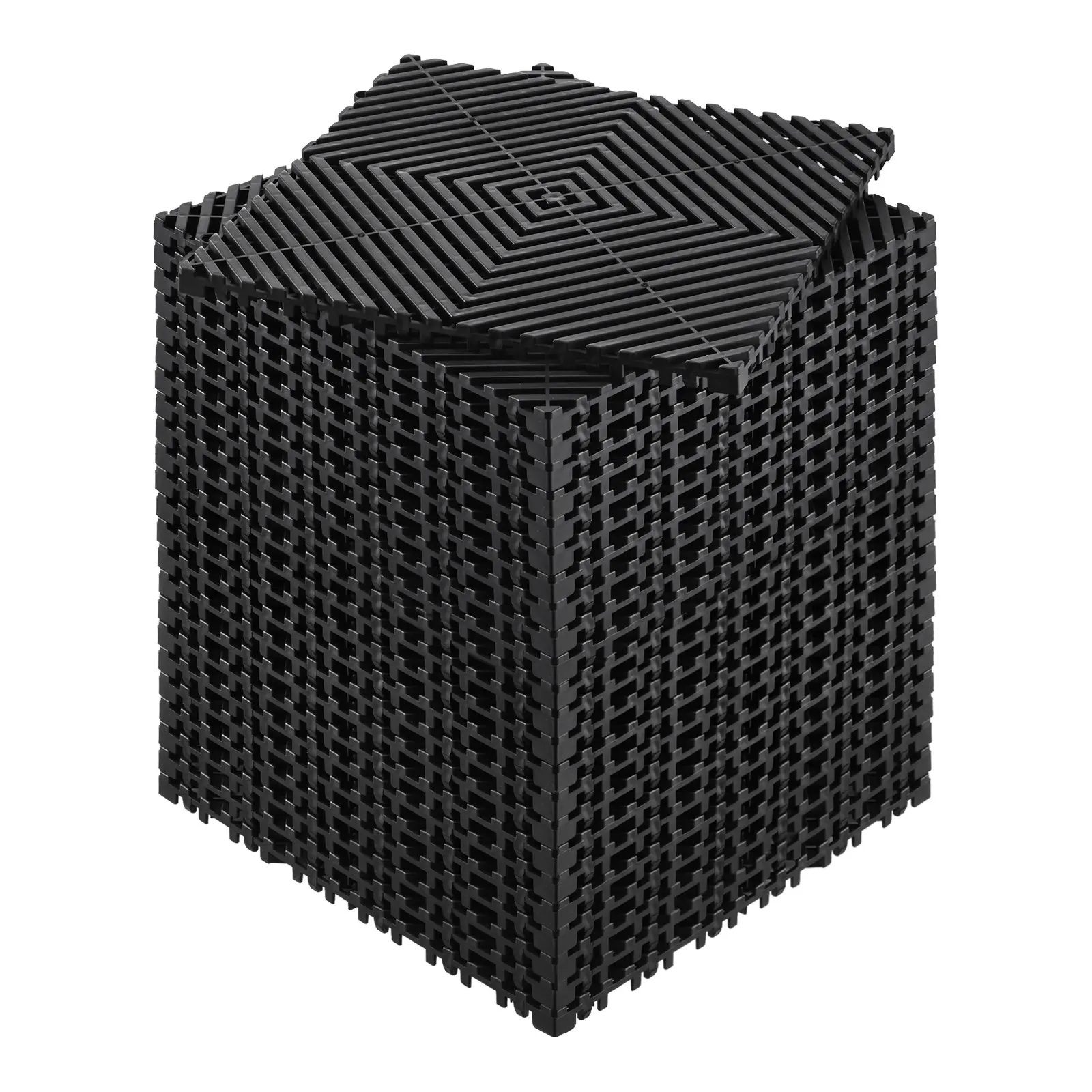 Interlocking Drainage Mat, 12” X 12” Modular Interlocking Cushion, 24 Pcs Splicing Drainage Mats, Non-Slip Black PP Drainage
Interlocking Drainage Mat, 12” X 12” Modular Interlocking Cushion, 24 Pcs Splicing Drainage Mats, Non-Slip Black PP Drainage