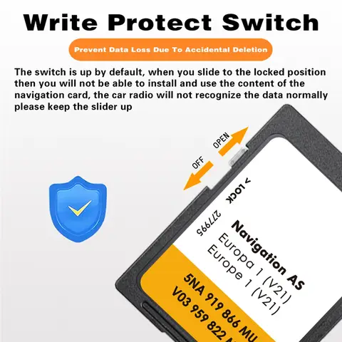 AAAEL-Navigation Card SD Card VW Discover Media 2025 Sat Nav AS V21 Map UK Europe 32GB