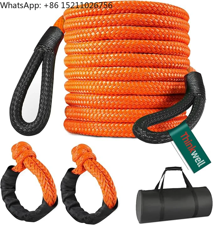 22M 24000lbs 5/6IN High Quality Nylon Heavy Duty Kinetic Recovery Tow Rope Straps Kit for Trucks Tractor Kinetic Rope
22M 24000lbs 5/6IN High Quality Nylon Heavy Duty Kinetic Recovery Tow Rope Straps Kit for Trucks Tractor Kinetic Rope